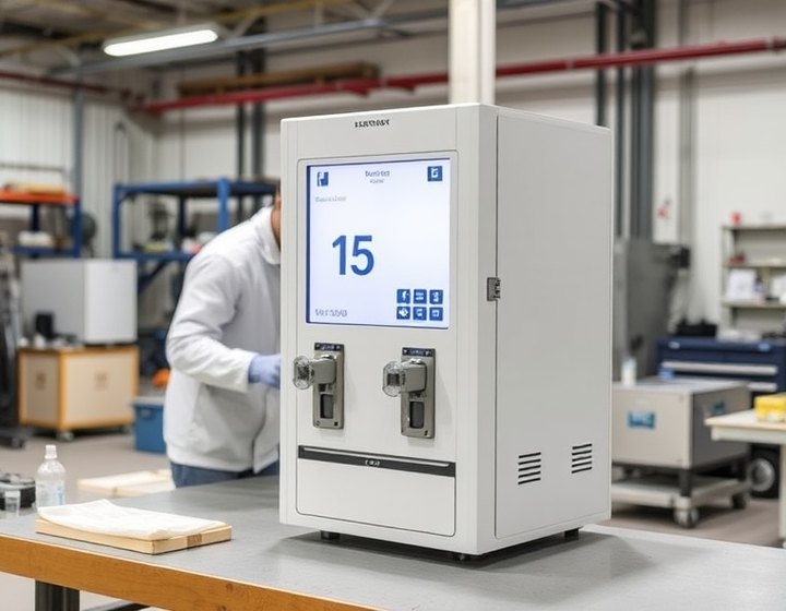 設置を待つ完成した機器